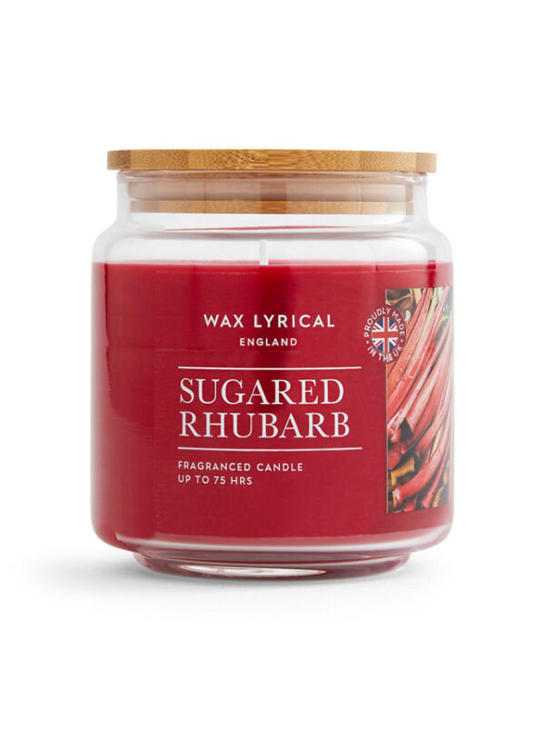 Wax Lyrical Medium Jar Sugared Rubarb