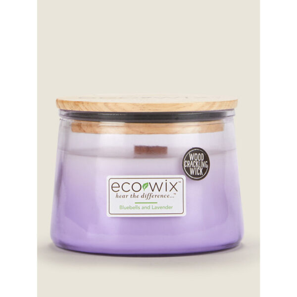 Eco Wix Ombre Bluebells and Lavender Large Jar Candle