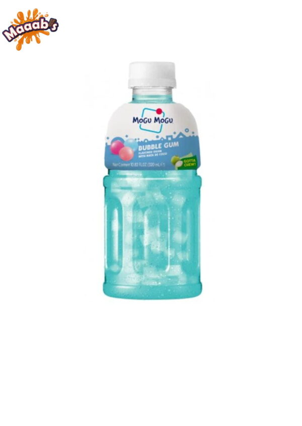 Mogu Mogu Bubble Gum Flavoured Drink With Nata De Coco - 320ml