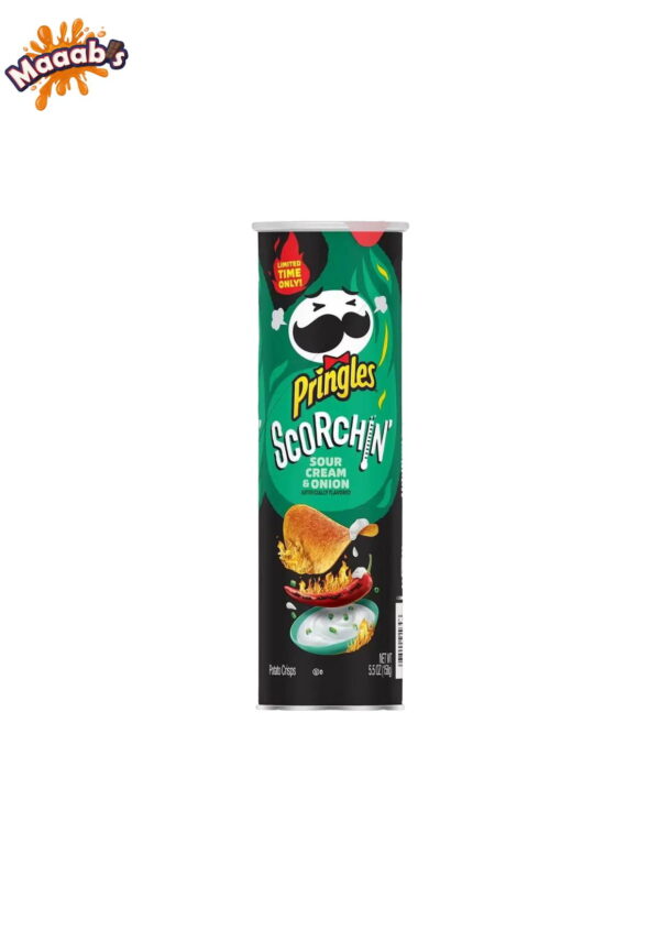 Pringles Scorchin Sour Cream and Onion 156g (5.5oz)